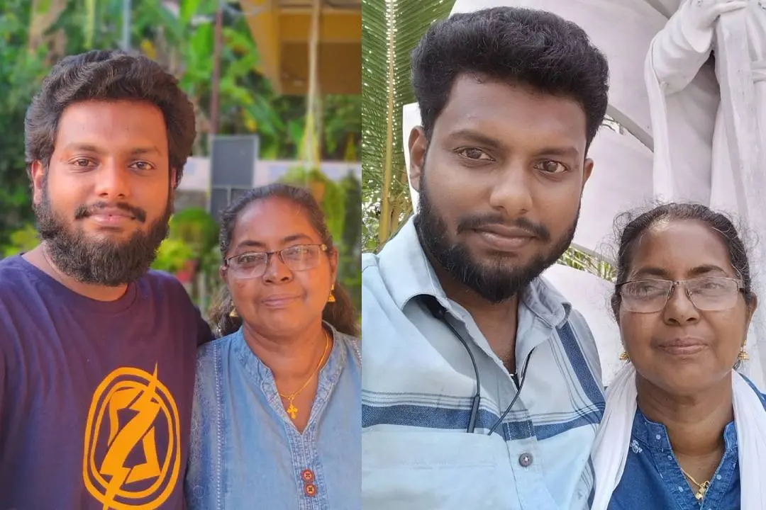 വത്സ നെല്ലരിക്കുന്നേല് മകന് അമലിനൊപ്പം | Photo: facebook/ valsa nellarikkunnel