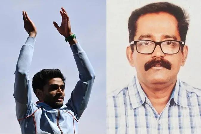 ആ ഒറ്റ ചാട്ടത്തിന് പതിറ്റാണ്ട് മുന്നേ എല്ദോസിന് വഴികാട്ടിയ കായികാധ്യാപകന്