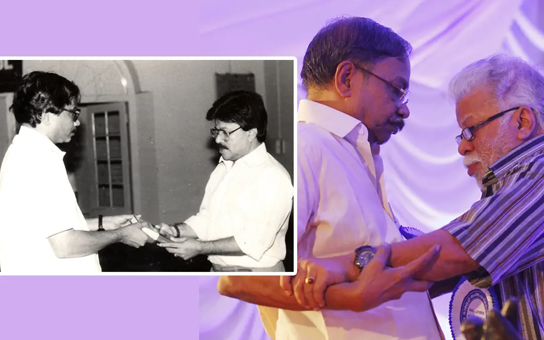 പുനത്തില് കുഞ്ഞബ്ദുള്ളയും എം.ടി വാസുദേവന് നായരും