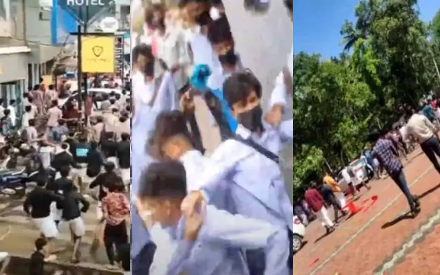 നിലമ്പൂരില്‍ പ്ലസ്ടു വിദ്യാര്‍ഥികള്‍ തമ്മിലുണ്ടായ തല്ല്, പട്ടാമ്പിയില്‍ സ്‌കൂള്‍ വിദ്യാര്‍ഥികള്‍ തമ്മിലുണ്ടായ അടി, ആലപ്പുഴയില്‍ പപ്പടത്തെച്ചൊല്ലിയുണ്ടായ തല്ല്‌