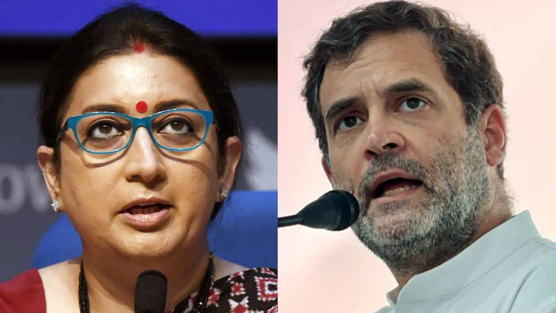 സ്മൃതി ഇറാനി, രാഹുല് ഗാന്ധി | Photo: ANI