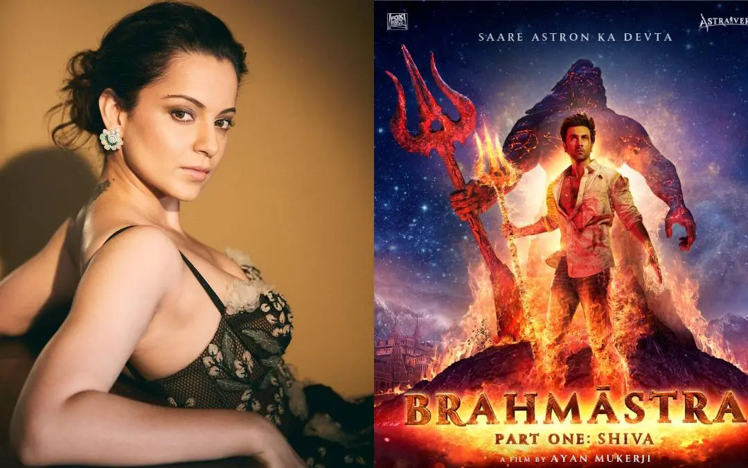 കങ്കണ, ബ്രഹ്മാസ്ത്രയുടെ പോസ്റ്റർ | ഫോട്ടോ: www.instagram.com/kanganaranaut/, www.facebook.com/aliabhatt/photos