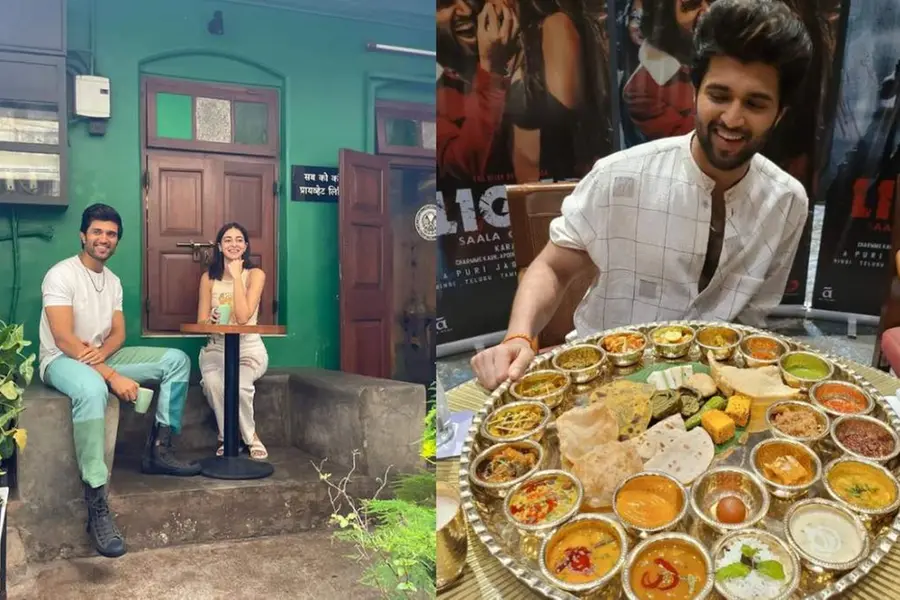 ഭീമൻ ഗുജറാത്തി ഥാലി ആസ്വദിച്ച് വിജയ് ദേവരക്കൊണ്ടയും അനന്യ പാണ്ഡെയും; വൈറലായി ചിത്രങ്ങൾ