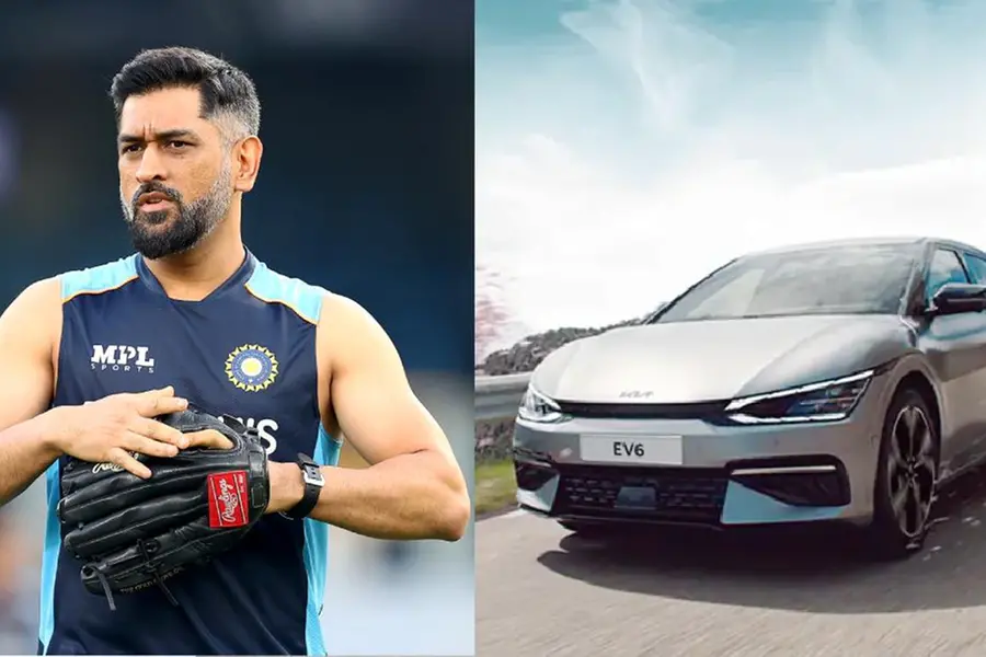 ഗാരേജിലെ ആദ്യ ഇലക്ട്രിക് കാര്‍; 65 ലക്ഷത്തിന്റെ കിയ ഇ.വി.6 സ്വന്തമാക്കി ധോണി | Video