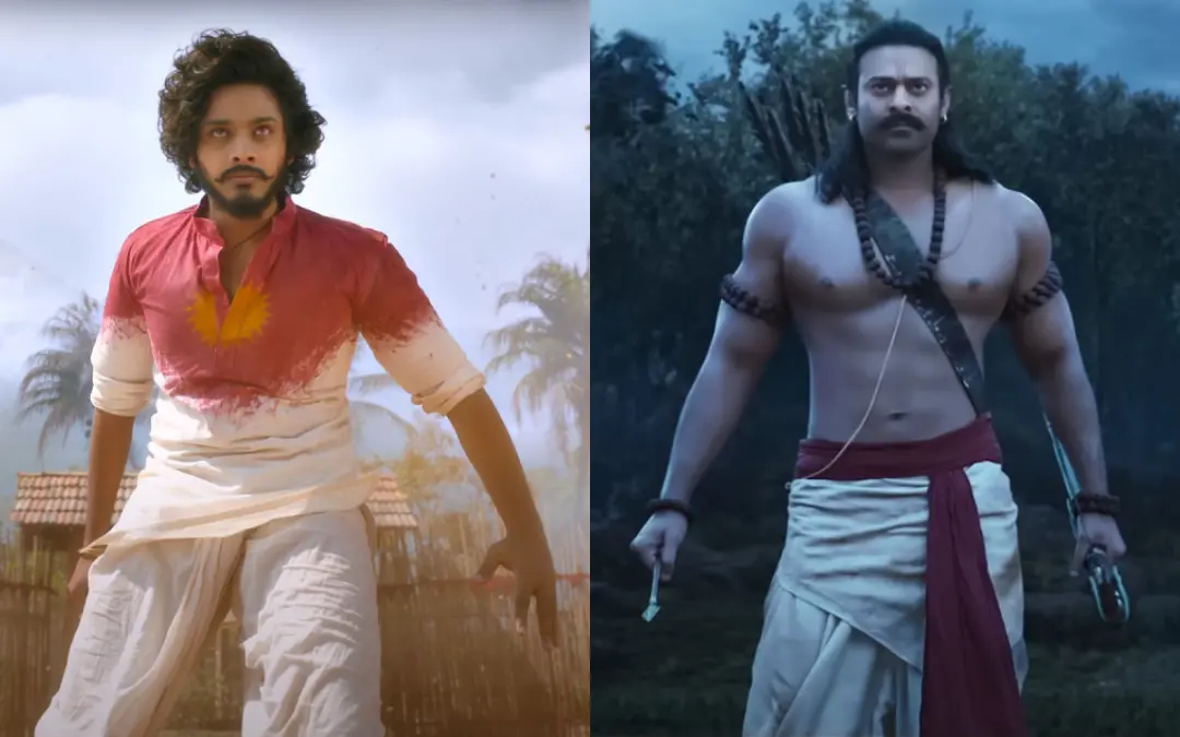 ഹനുമാനിൽ തേജ സജ്ജ, ആദിപുരുഷിൽ പ്രഭാസ് | ഫോട്ടോ: സ്ക്രീൻ​ഗ്രാബ്