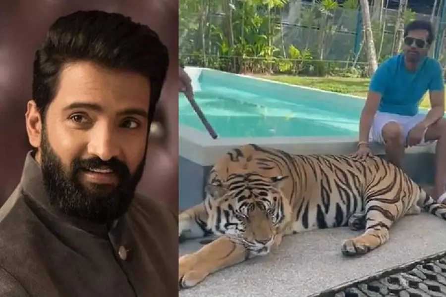 കടുവയെ കളിപ്പിക്കുന്ന വീഡിയോ ഷെയര് ചെയ്തു: പുലിവാല് പിടിച്ച് സന്താനം | വീഡിയോ