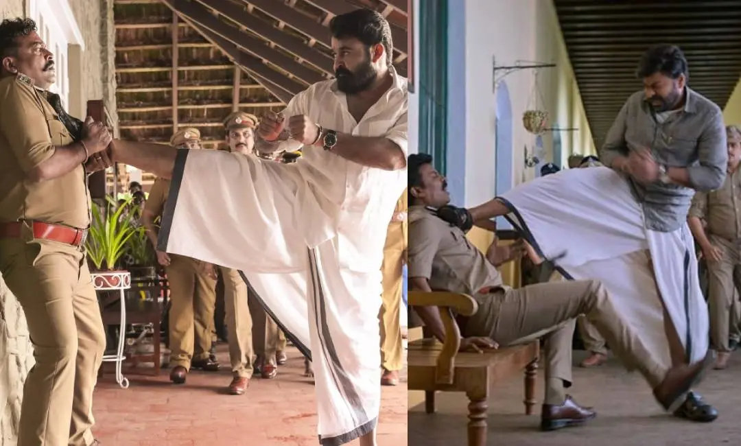 ലൂസിഫറില്‍ മോഹന്‍ലാല്‍, ഗോഡ്ഫാദറില്‍ ചിരഞ്ജീവി