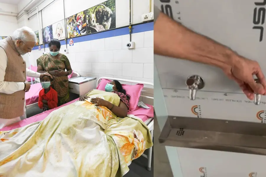 മോർബി ദുരന്തം: ആശുപത്രിയില്‍ മോദി എത്തുംമുമ്പ് മോടി കൂട്ടല്‍; സ്ഥാപിച്ചത് 4 വാട്ടർ കൂളർ, വെള്ളമില്ല