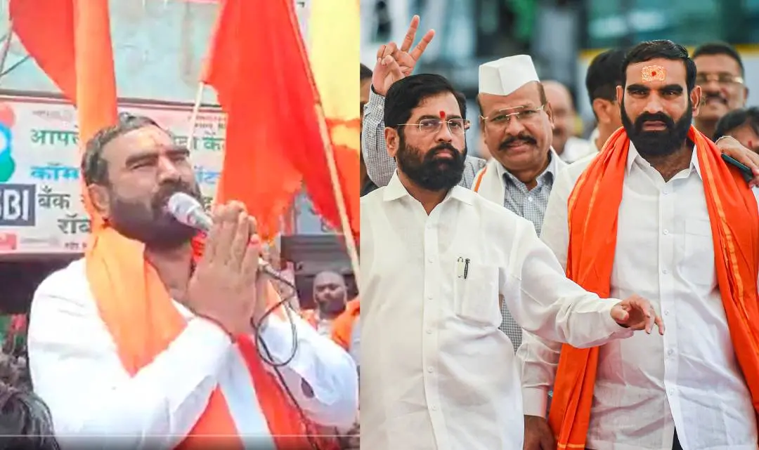 സന്തോഷ് ബംഗാര് ഒരാഴ്ച മുമ്പ് ഉദ്ധവിനായി കരയുന്ന ദൃശ്യം,ഇന്ന് ഷിന്ദേയ്ക്കൊപ്പം പ്രത്യക്ഷപ്പെട്ടപ്പോള് |ഫോട്ടോ:PTI