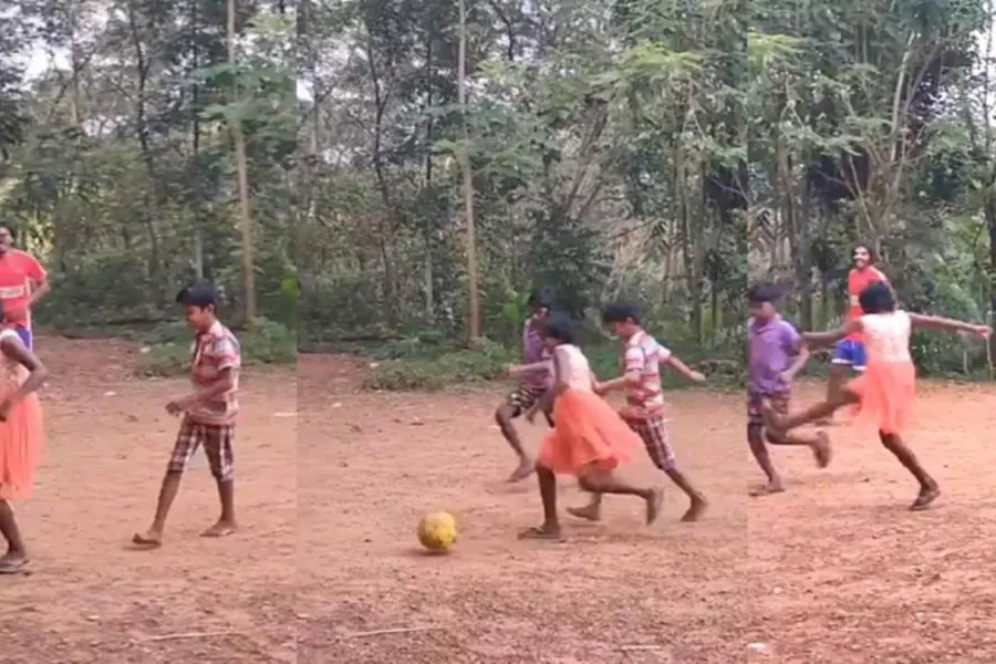 ഇത് ഫുട്ബോളിലെ സിങ്കപ്പെണ്ണ്, കളികണ്ട് അമ്പരന്ന് ആരാധകര്| വീഡിയോ
