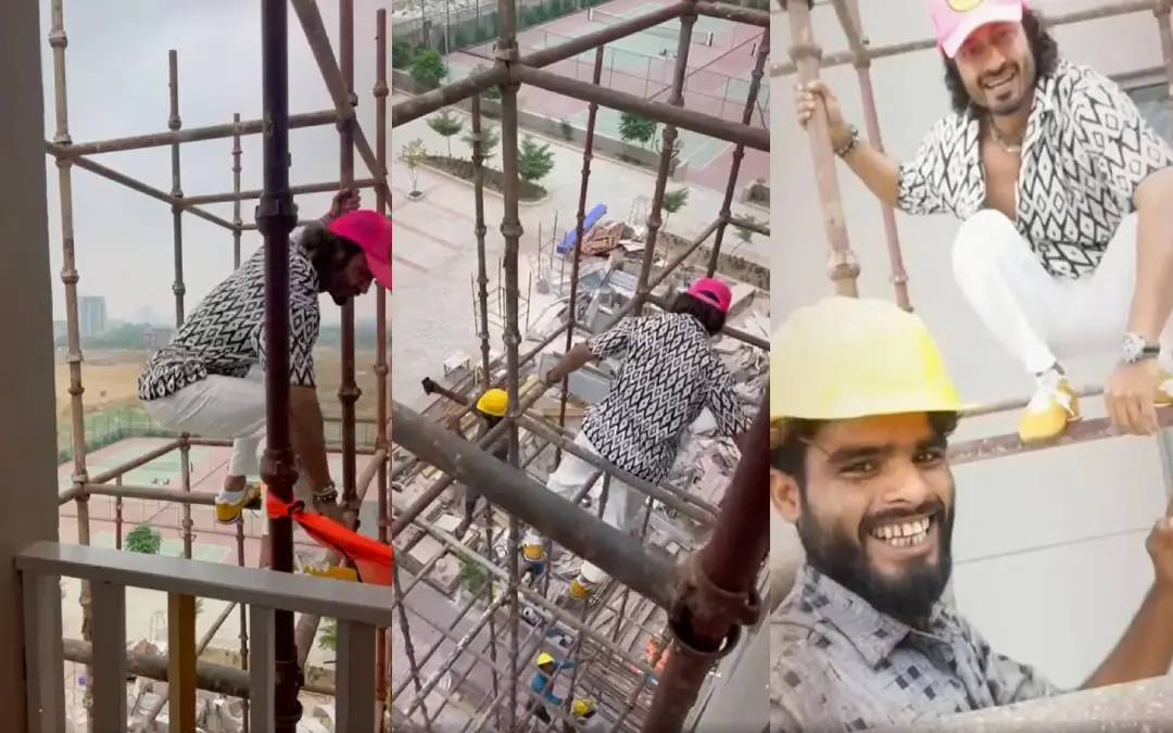 വിദ്യുത് ജംവാൾ ആരാധകനൊപ്പം | ഫോട്ടോ: സ്ക്രീൻ​ഗ്രാബ് \ https://www.facebook.com/OfficialVidyutJammwal
