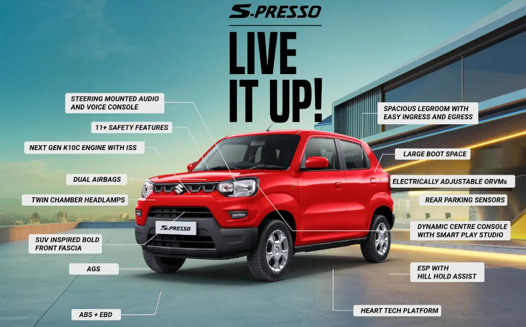 മാരുതി സുസുക്കി എസ്-പ്രെസോ | Photo: Maruti Suzuki