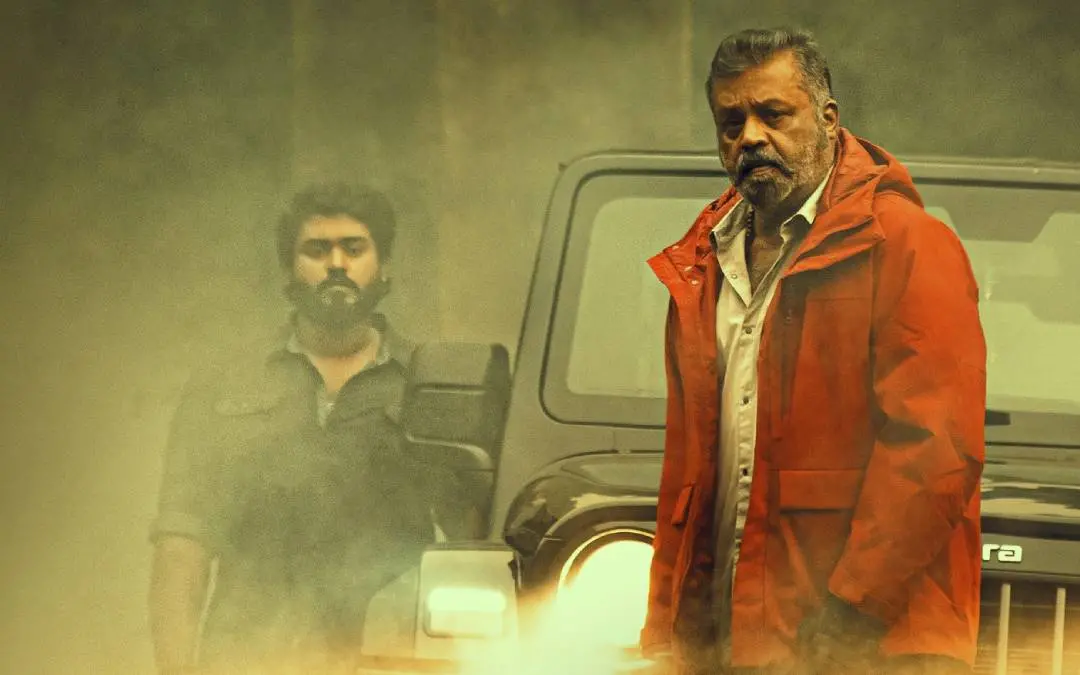 പാപ്പനിൽ സുരേഷ് ​ഗോപിയും ​ഗോകുൽ സുരേഷും | ഫോട്ടോ: www.facebook.com/ActorSureshGopi/photos