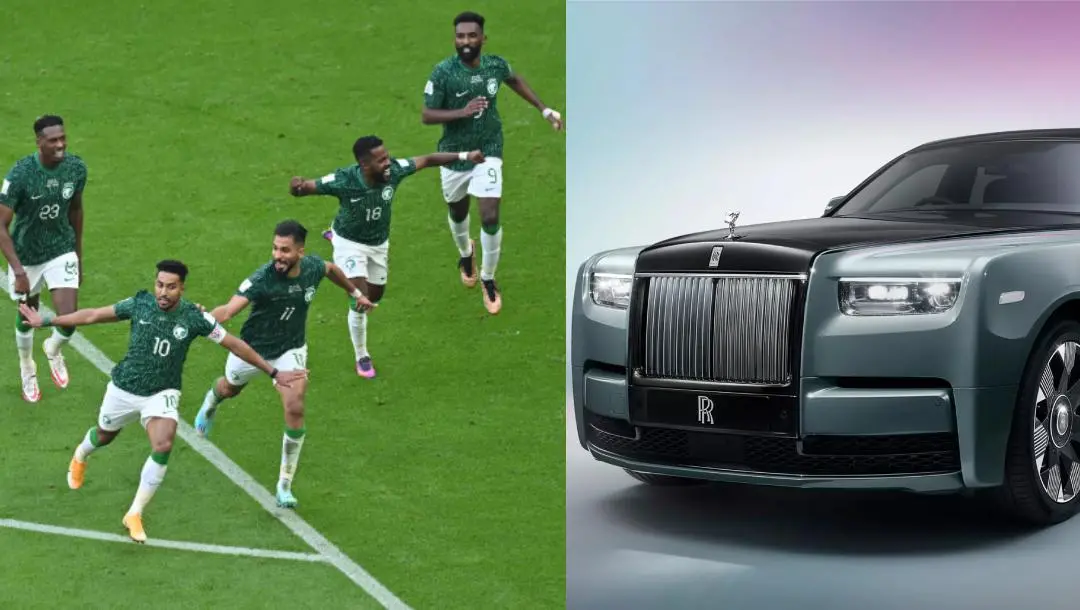 സൗദി ടീം, റോള്സ് റോയിസ് ഫാന്റം | Photo: AFP, Rolls Royce