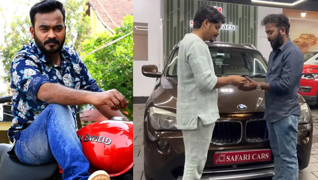 അപ്പാനി ശരത് വാഹനത്തിന്റെ താക്കോല് സ്വീകരിക്കുന്നു | Photo: Youtube/ Safari Cars