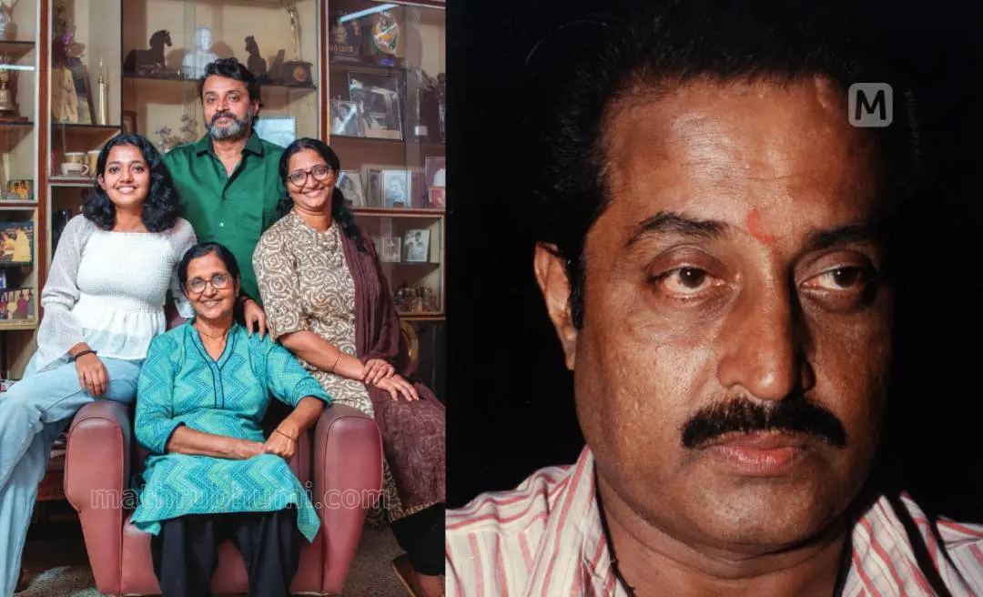 എംജി സോമന്റെ ഭാര്യ സുജാത, മകള്‍ സുധ, മകന്‍ സജി, എം.ജി സോമന്‍