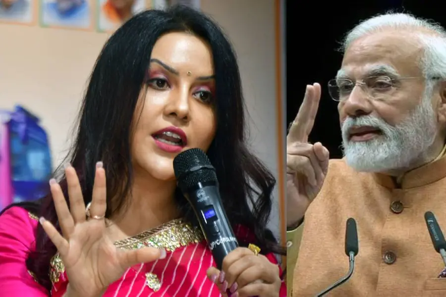 ഇന്ത്യയ്ക്ക് രണ്ട് രാഷ്ട്രപിതാക്കന്മാർ, മോദി പുതിയ ഇന്ത്യയുടെ രാഷ്ട്രപിതാവെന്ന് അമൃത ഫഡ്നാവിസ്