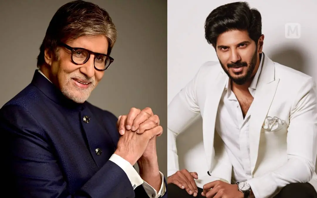 അമിതാഭ് ബച്ചൻ, ദുൽഖർ സൽമാൻ | ഫോട്ടോ: www.facebook.com/amitabhbachchan/photos, ഷാനി ഷാകി \ മാതൃഭൂമി ലൈബ്രറി