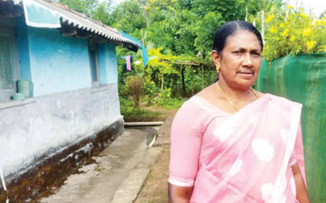 ജബക്കനി സ്വാമിദാസ് ലയത്തിനുമുന്പില് | ഫോട്ടോ: മാതൃഭൂമി