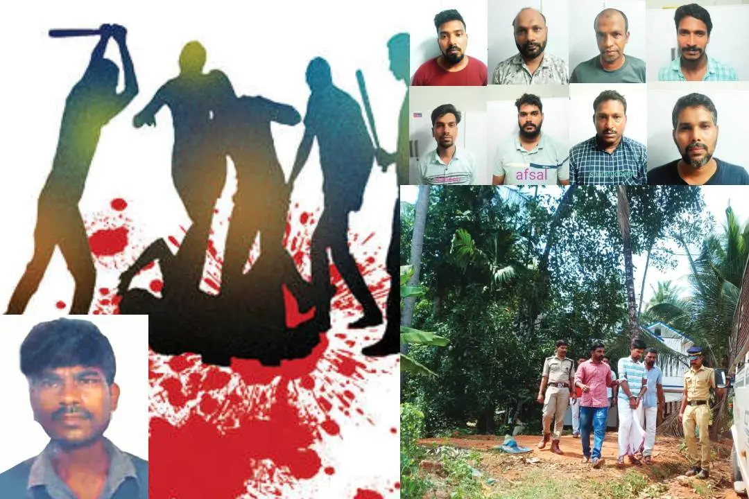 കൊല്ലപ്പെട്ട രാജേഷ് മാഞ്ചിയും പ്രതികളും