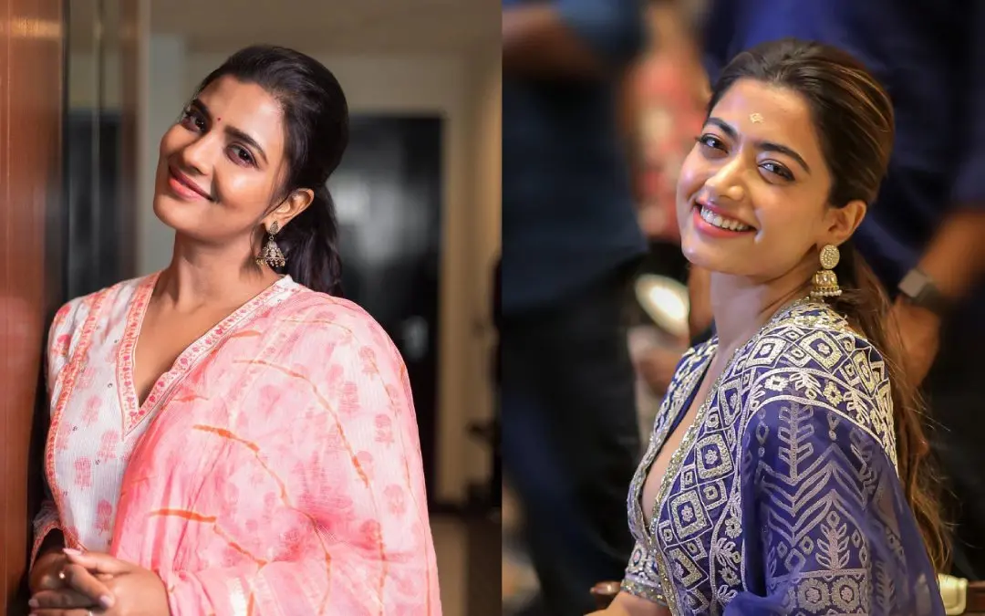 ഐശ്വര്യാ രാജേഷ്, രശ്മിക മന്ദാന | ഫോട്ടോ: www.instagram.com/aishwaryarajessh/, സിദ്ദിഖുൽ അക്ബർ \ മാതൃഭൂമി