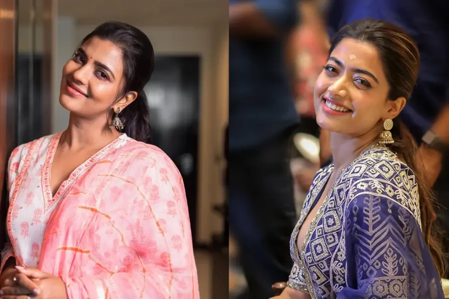 രശ്മികയെ താഴ്ത്തിക്കെട്ടാൻ ശ്രമിച്ചിട്ടില്ലെന്ന് ഐശ്വര്യാ രാജേഷ്, സ്നേഹം മാത്രമെന്ന് രശ്മിക