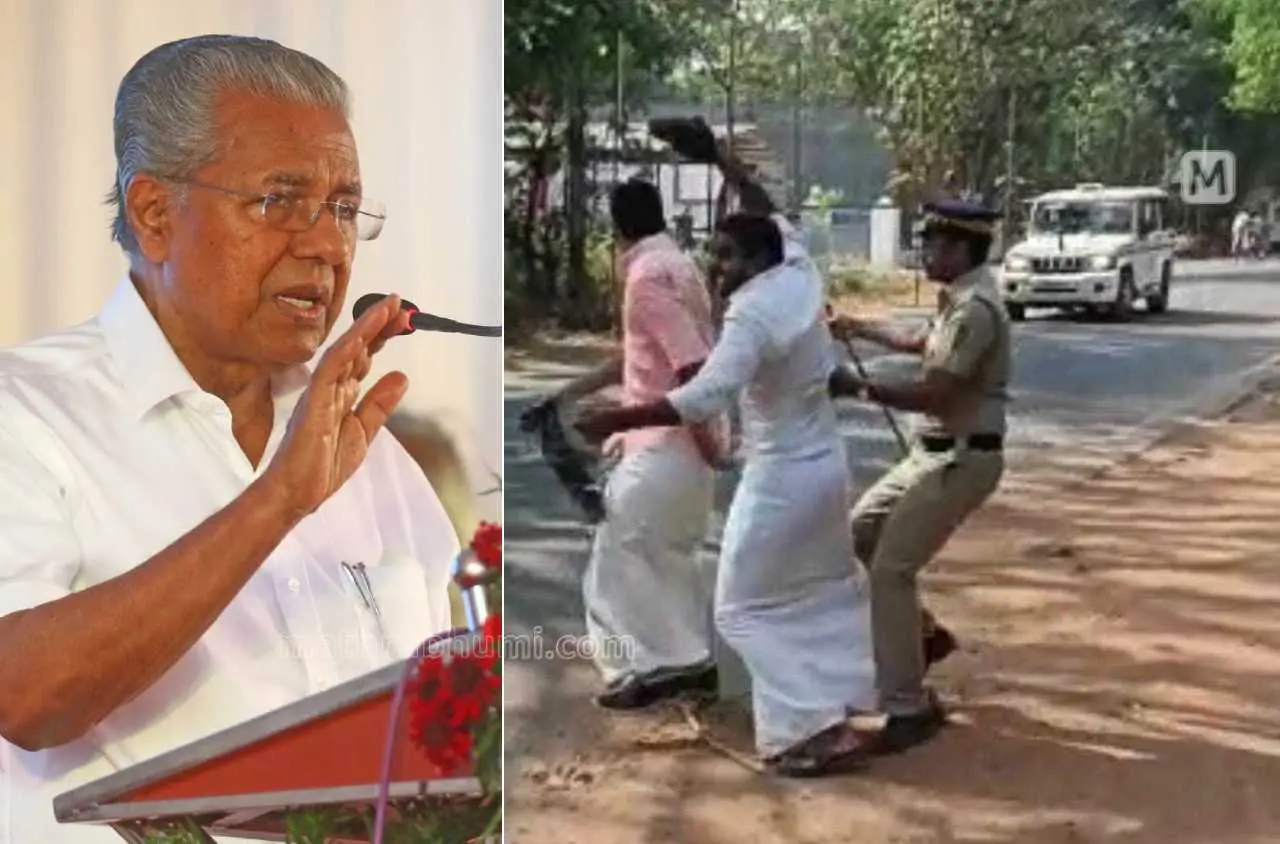 1. മുഖ്യമന്ത്രി പിണറായി വിജയന് Photo - Mathrubhumi archives, 2. കരിങ്കൊടി പ്രതിഷേധം Photo -P.P Ratheesh, Mathrubhumi
