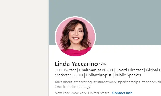 Linda Yaccarino | Photo: Screengrab from Linkedin