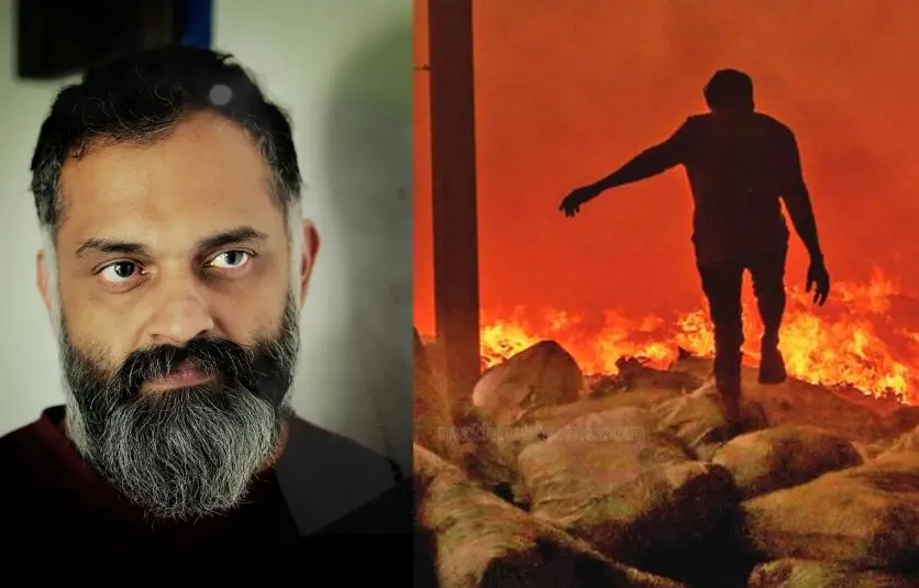 ബിജിപാല്, ബ്രഹ്മപുരം തീപിടിത്തം | photo: facebook /bijibal, വി.കെ.അജി