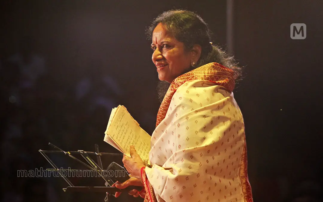 വാണി ജയറാം | ഫോട്ടോ: കെ.കെ. സന്തോഷ് \ മാതൃഭൂമി
