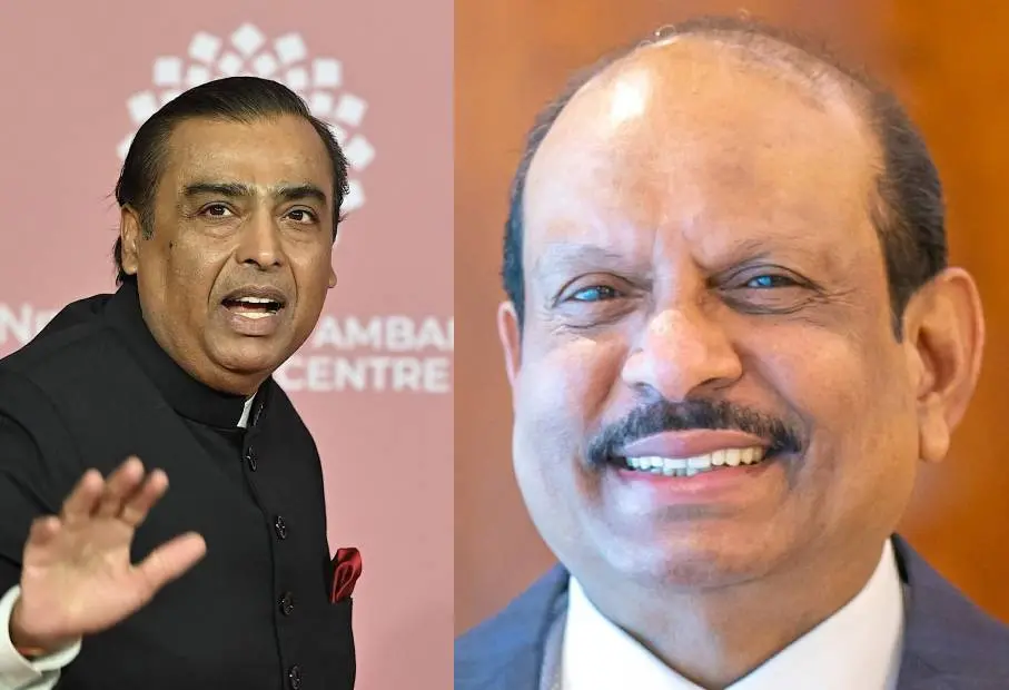 മുകേഷേ അംബാനി, എം.എ യൂസഫലി | Photo: AFP, Mathrubhumi