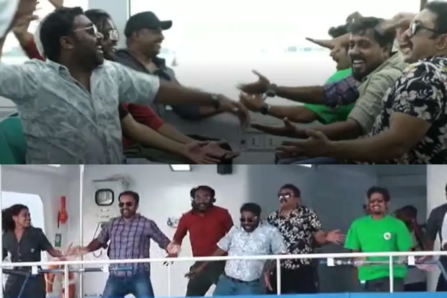 കൊച്ചി വാട്ടർ മെട്രോയിൽ ആദ്യയാത്രക്കായി ഒത്തുചേർന്ന് 'നല്ല നിലാവുള്ള രാത്രി' ടീം