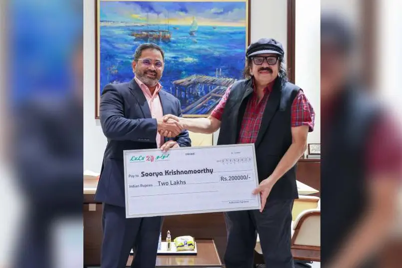 വിശ്വകലാപുരസ്കാരത്തിന്റെ സമ്മാനത്തുക നിര്ധന കുടുംബത്തിന് നല്കുമെന്ന് സൂര്യ കൃഷ്ണമൂര്ത്തി