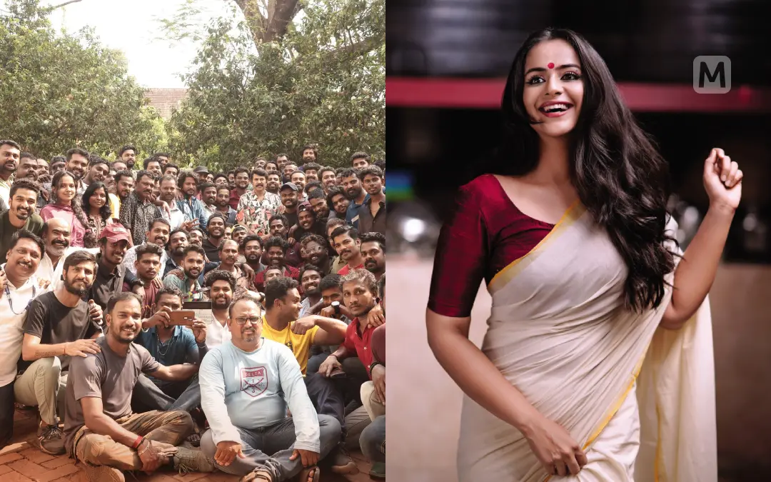 കണ്ണൂർ സ്ക്വാഡിന്റെ പാക്കപ്പ് ചിത്രം, പ്രാചി ടെഹ്ലാൻ | ഫോട്ടോ: www.facebook.com/Mammootty, മാതൃഭൂമി