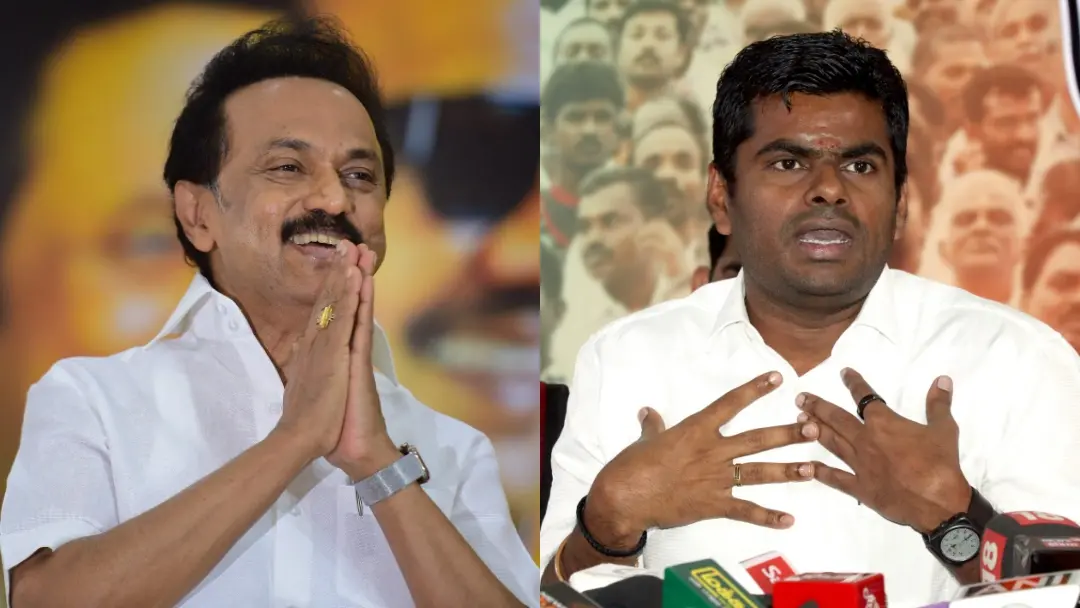 എം.കെ. സ്റ്റാലിന്, അണ്ണാമലൈ | Photo: PTI, ANI