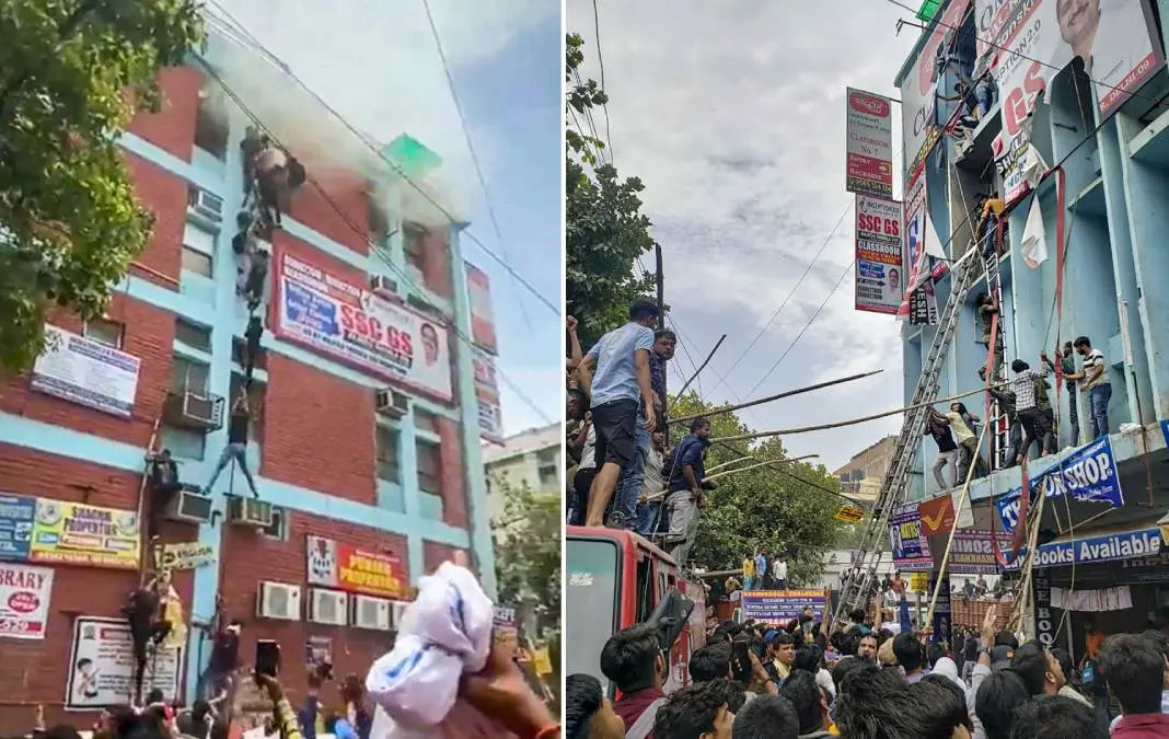 രക്ഷാപ്രവര്ത്തനത്തിന്റെ ദൃശ്യങ്ങളില്നിന്ന് | Photo: PTI