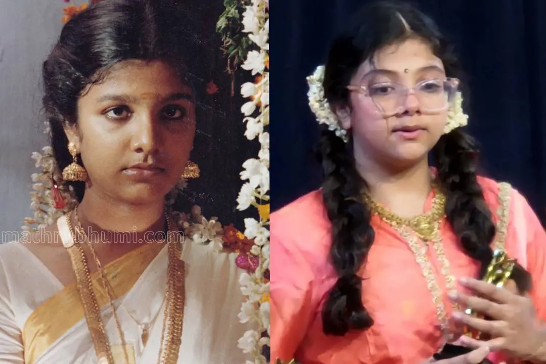 സര്ഗത്തില് നിന്നുള്ള രംഭയുടെ ചിത്രം/ രംഭയുടെ മകള് ലാന്യ | Photo: mathrubhumi archive/ instagram/ rambha