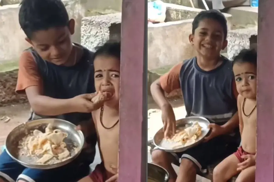 കോടികള്‍ കൊടുത്താല്‍ കിട്ടുമോ ഈസന്തോഷം;അമ്മയോട് പിണങ്ങിയ അനിയത്തിക്ക് ഭക്ഷണം വാരിക്കൊടുത്ത് ചേട്ടന്‍