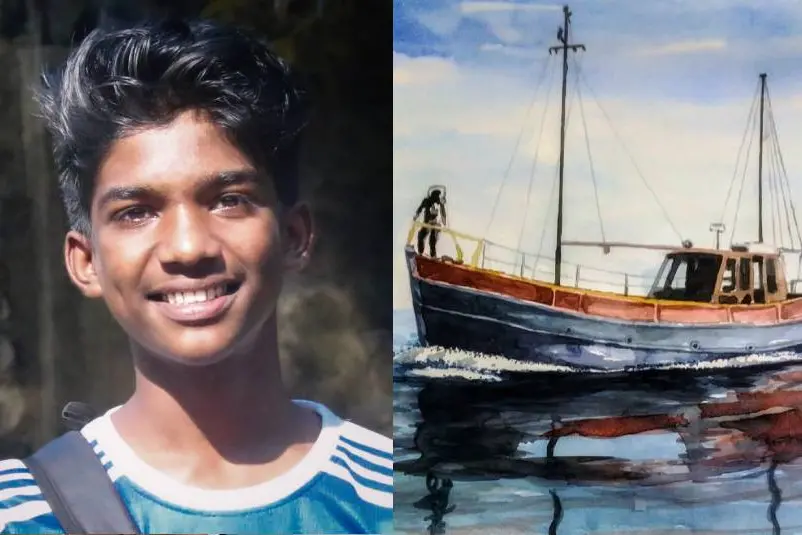 പങ്കെടുത്ത മൂന്നിനങ്ങളിലും എ ഗ്രേഡ്; വര്ണങ്ങളാല് വിസ്മയം തീര്ത്ത് നവീന്