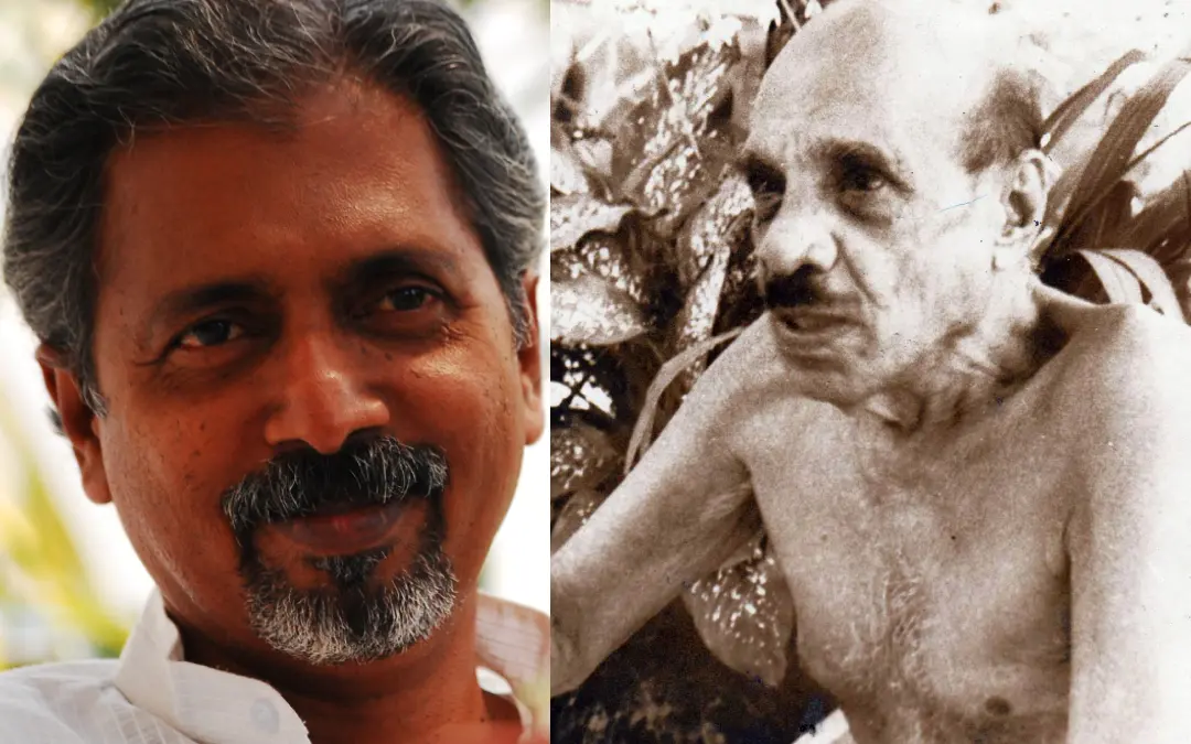 പി. എഫ്. മാത്യൂസ്, വൈക്കം മുഹമ്മദ് ബഷീര്‍ | ഫോട്ടോ: മാതൃഭൂമി