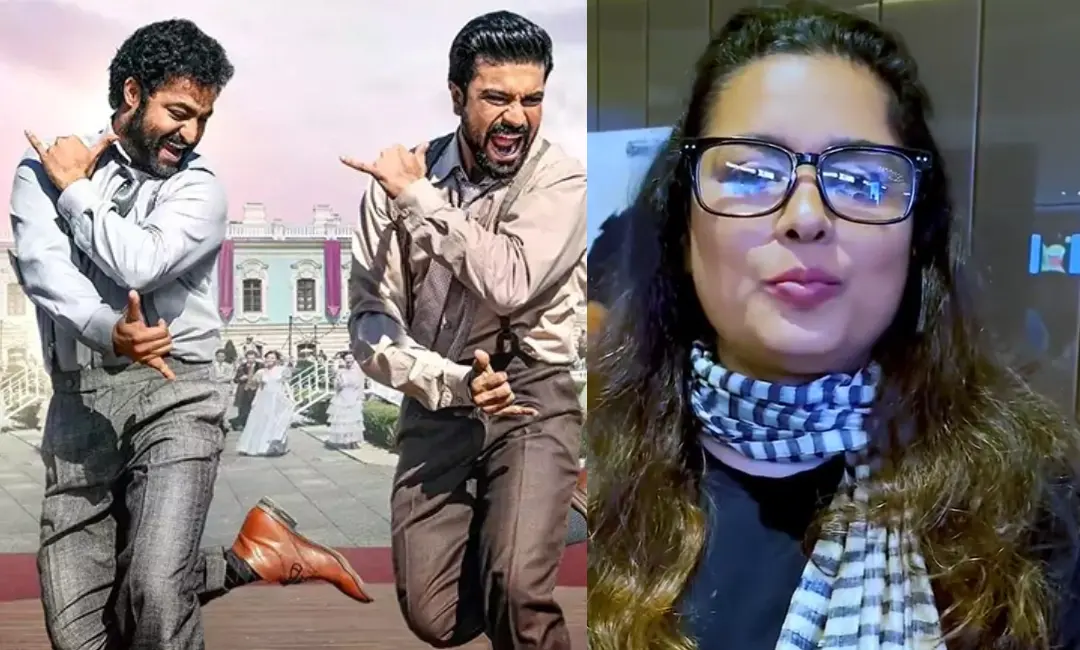 ആര്‍ആറിലെ ഗാനരംഗത്തില്‍ നിന്നും, അനന്യ ചാറ്റര്‍ജി