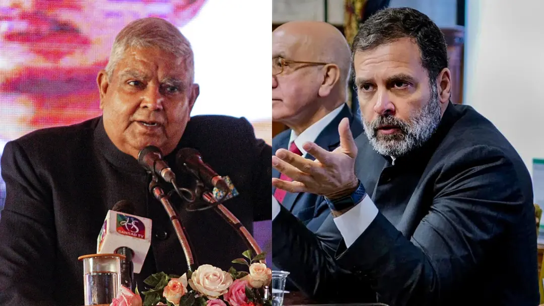 ജഗ്ദീപ് ധന്കര്, രാഹുല് ഗാന്ധി | Photo: PTI
