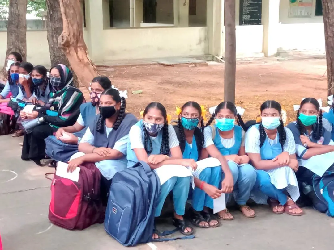 പുതുച്ചേരിയിലെ ഒരു സ്കൂളില് നിന്നുള്ള കാഴ്ച (ഫയല്) |ഫോട്ടോ:PTI