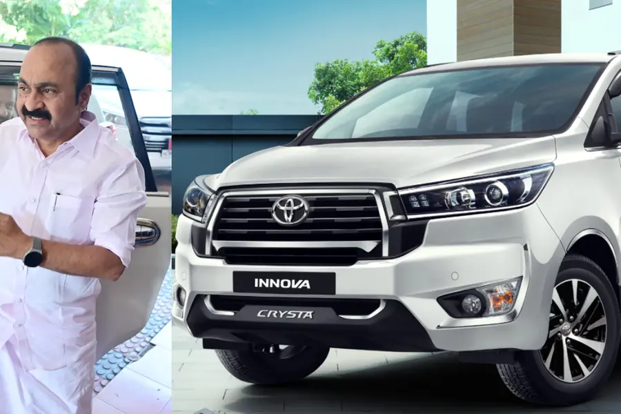 പ്രതിപക്ഷ നേതാവിന് പുതിയ കാര്; വി.ഡി. സതീശന് ഇന്നോവ ക്രിസ്റ്റ അനുവദിച്ച് സര്ക്കാര്