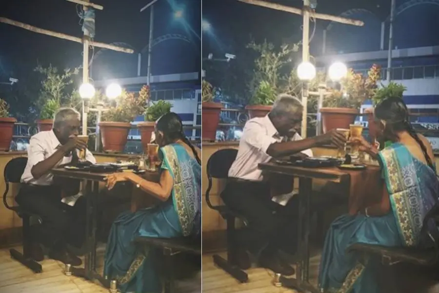 'ഈ ബന്ധത്തിന്റെ ആഴം അളക്കാനാകില്ല'; ചിയേഴ്സ് പറഞ്ഞ് ബിയര് കുടിക്കുന്ന വൃദ്ധദമ്പതിമാർ