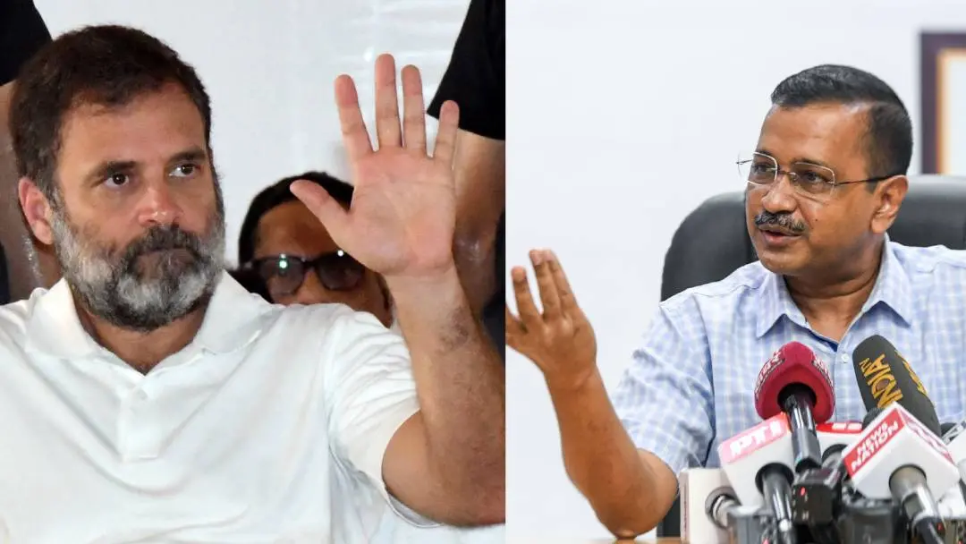 രാഹുൽ ഗാന്ധിയും അരവിന്ദ് കെജ്രിവാളും (പ്രതീകാത്മക ചിത്രം) | Photo: ANI