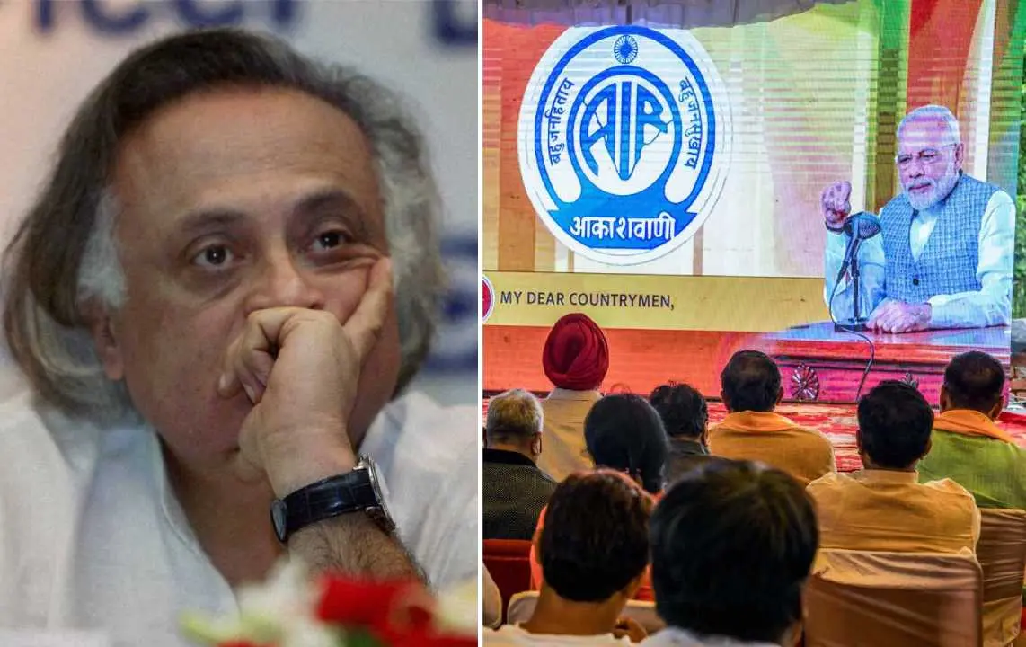 1. ജയറാം രമേശ് 2. പ്രധാനമന്ത്രിയുടെ മന് കി ബാത്ത് | Photo - ANI, PTI