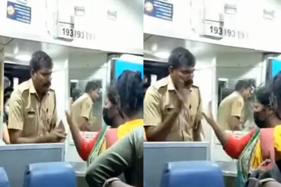 ട്രെയിനില്‍ വാക്കുതര്‍ക്കം; പോലീസുകാരനെ കൈയേറ്റംചെയ്ത് വനിതാ ഡോക്ടര്‍, മൊബൈല്‍ വലിച്ചെറിഞ്ഞു