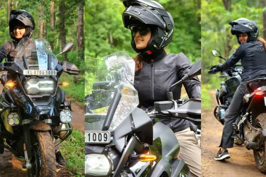 ഒരു പ്രത്യേക സാഹചര്യത്തില് റൈഡിങ്ങ് ബൂട്ട് ഇടാന് പറ്റിയില്ല; സൂപ്പര് ബൈക്കില് മഞ്ജു വാര്യര്