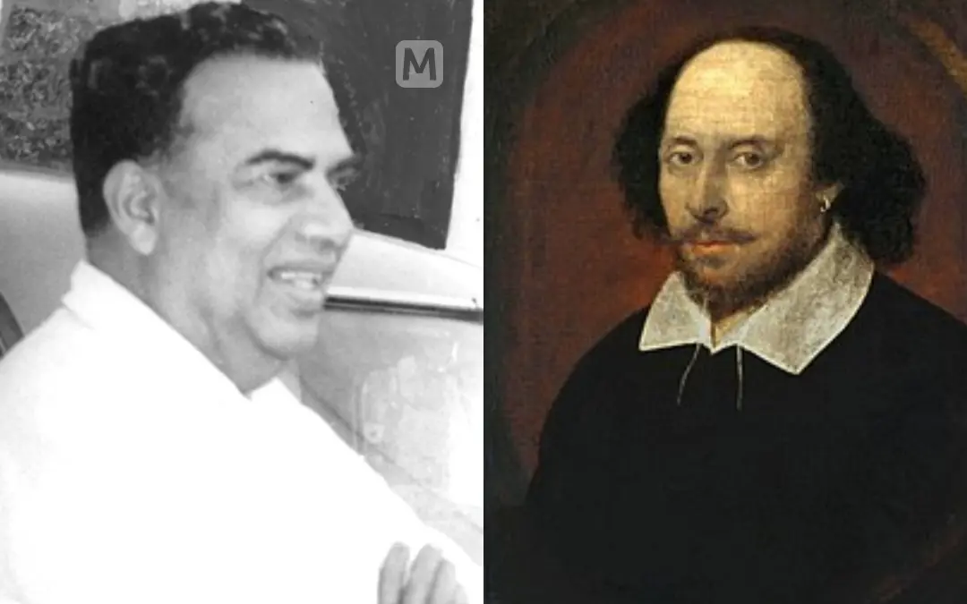 എ.കെ.ജി., ഷെയ്ക്സ്പിയര് | ഫോട്ടോ: മാതൃഭൂമി ആര്ക്കൈവ്സ്, വിക്കിപീഡിയ
